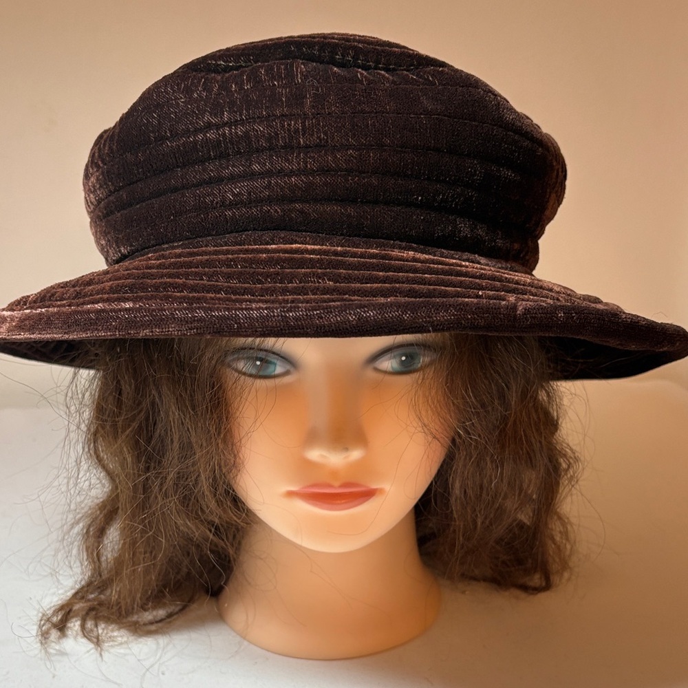Madcaps Brown Rayon/Cotton Hat Size M